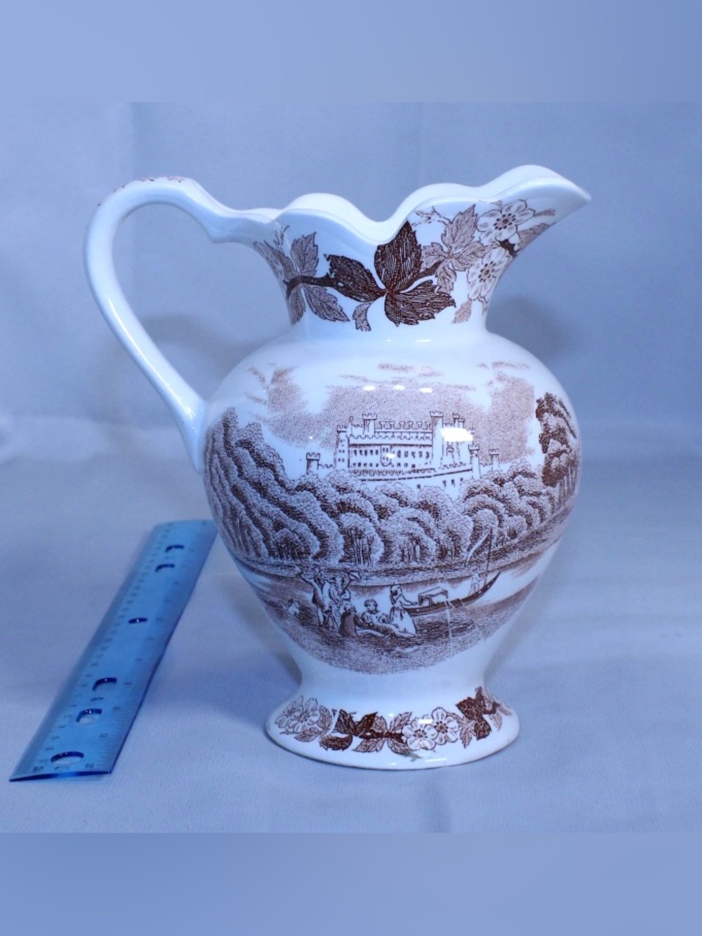 Norleans Brown and White Pitcher - Picture 2 of 6